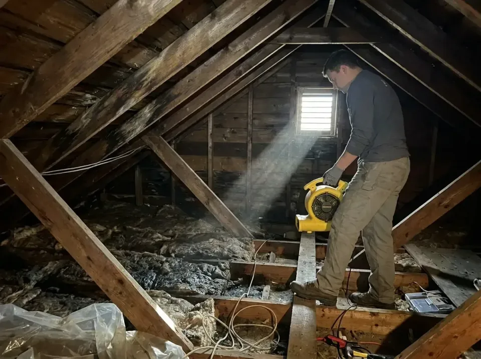 attic-water-damage-drying-proc-007 — frequently asked questions, Emergency Water Extraction & 24/7 Flood Response in Estherv…